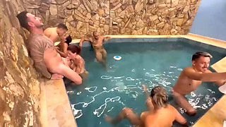 Pool Party Blowjob Contest - Which Girl Makes Me Cum First? Amateur Latina Orgy with Hotwife & Teens