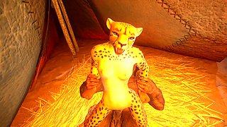 Animated, hard fuck, huge monster cock