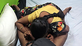 Shy Tamil Housewife Doing Hot Blowjob to His Husband Friend