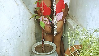 Village aunty with house woner stepson having sex 2nd floor