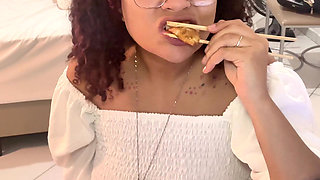 Eating Farting and Burping in the Hotel Room Bloated Belly