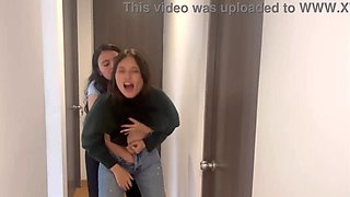 Scarlett and Chanel's Office Encounter: Tongue Action and Fingering!