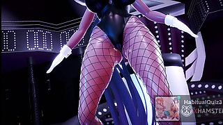 mmd r18 Karin Tsunodate Ah Yeah Oppai bunny big tits want to anal big ass 3d hentai fuck dildo cum swallow