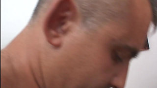 Mature and dirty milf banged by two swingers