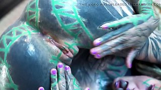 Tattooed Anal Gape Solo - Anuskatzz & Lily Lu Stretch Hole Deep