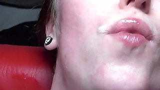 Fuck a Baby Inside Me! Get Me Pregnant! Creampie Gangbang with Skinny Slut