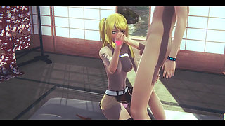 Fairy Tail Hentai - Lucy Sex in a Tatami - Japanese Asian Manga Anime Film Game Porn