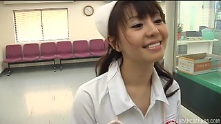Japanese nurse Ai Takeuchi enjoys getting fucked by a patient