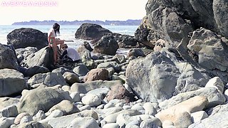 Getting Off Watching HOT couple FUCK on the Beach