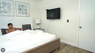 Mature Landlord Cyndi Sinclair Caught Me Masturbating, And She Loves Anal Sex