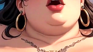 BBW Rope Bondage with Balloons - Beautiful Pussy on Full Display