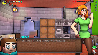 HornyCraft Minecraft Parody - Alex Gives Steve the Best Handjob Ever for Emeralds