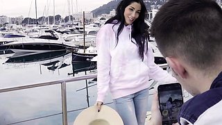 public blowjob brunette doggystyle cumshot Julie Skyhigh