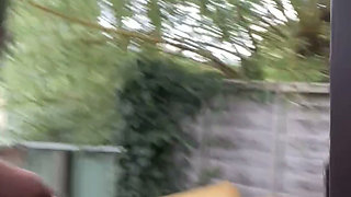 Peeing Outdoors as I Got Caught Short Doing DIY in My Very Overlooked Garden!