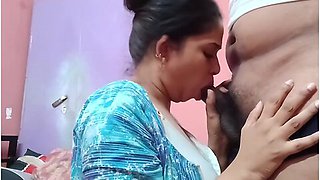 Newly Married Mumbai Couples Hot Romance First Time Sucking His Cock