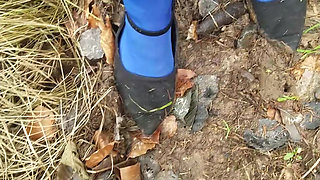 Found a slam hole in the forest.