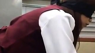 Japanese Office Lady Gets Light Flogging