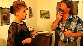 Horny Bavarian doctor from the 80s fucking girls