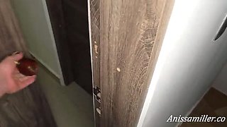 Anissa Miller the Horny Nurse Gives a Sloppy Blowjob and Rides His Big Cock POV