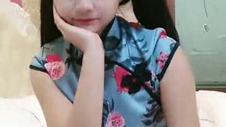 Amateur - Asian Pigtailed Chick with Nice Tits Fucking in Traditional Outfit: Porn