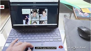 Hot Hookup At Workplace With Amazing Blonde French Milf