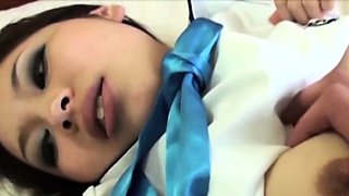 We have this horny japanese schoolgirl on this clip as she