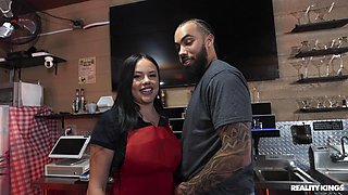 Look At Her Now - Sandwich Shop Sex: BBC James Angel Dicks Madalina Moon in Cafeteria