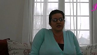 Chubby Brunette Big Boobs Dildo Masturbation