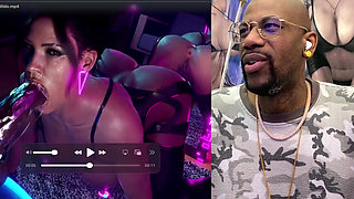 Panam Deepthroating the Fuck Out of a Hard BBC Dildo with Her Ass Exposed, Huge Ass Slut Fucked by a BBC