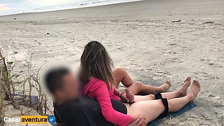 Playing On The Public Beach With Anal - Real Amateur