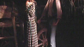 Brunette German with Natural Tits Gets Drilled in Vintage