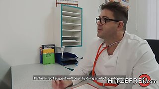 Hitzefrei huge boobed blonde german cougar fucked by her physician