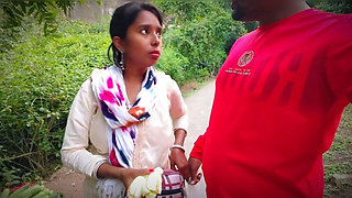 Desi Bhabhi Permi Pooja Blowjob Outdoor in Forest - Hindi XXX Movie