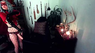Solo brunett masturbation with toy