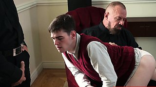 Horny Priests Take Turns With Young Altar Boy