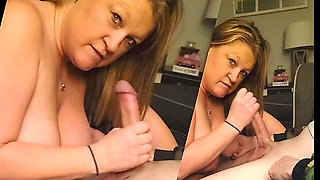 Pics and Clips of the Lady at Home Sucking and Playing with Friends Big Dick