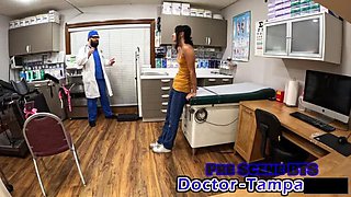 Nurse Zombae Gets Medical Exam by Doctor Tampa - POV Fetish with Real Orgasm