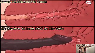 Mr Clydes 12 Inch Bbc Vs Cuckold Husbands Cock