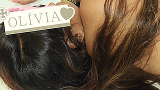 Real Desi Bhabhi Indian Slave Olivia Used for Feet Licking, Rubbing and Hairplay While Resting to Satisfy for Ultimate Cum Shot