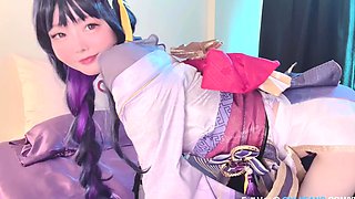 Raiden Shogun From Genshin Impact Face Sitting Squirting