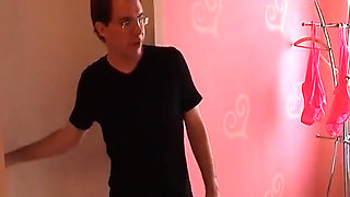A Blonde in a Small Pink Outfit Gets Fucked in a Room of the Same Color!