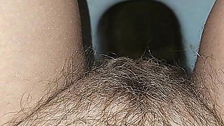 Big Load of Pee From Hairy Pussy