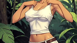 Hentai 2026 !  banana jungle , beautiful student compile .