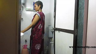 Indian College 18 Year Old Big Ass Babe In Bathroom Taking Shower