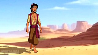 Aladdin and Queen Jasmine make Disgraceful Desires to the Genie. Toon Pornography Parody.