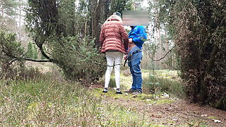 My first outdoor with facial cumshot without a mask