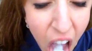 Amateur Blowjob Facial Compilation with Cute Girlfriends