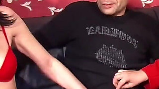 German couple gets whore to have a threesome for the first time in their lives