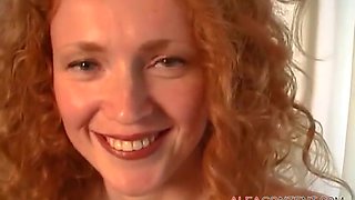 Hot British Redhead Goes Down On Dick