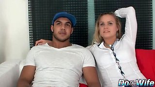 Barra Brass Shameless Anal Pounding by Black Stud in Front of Husband